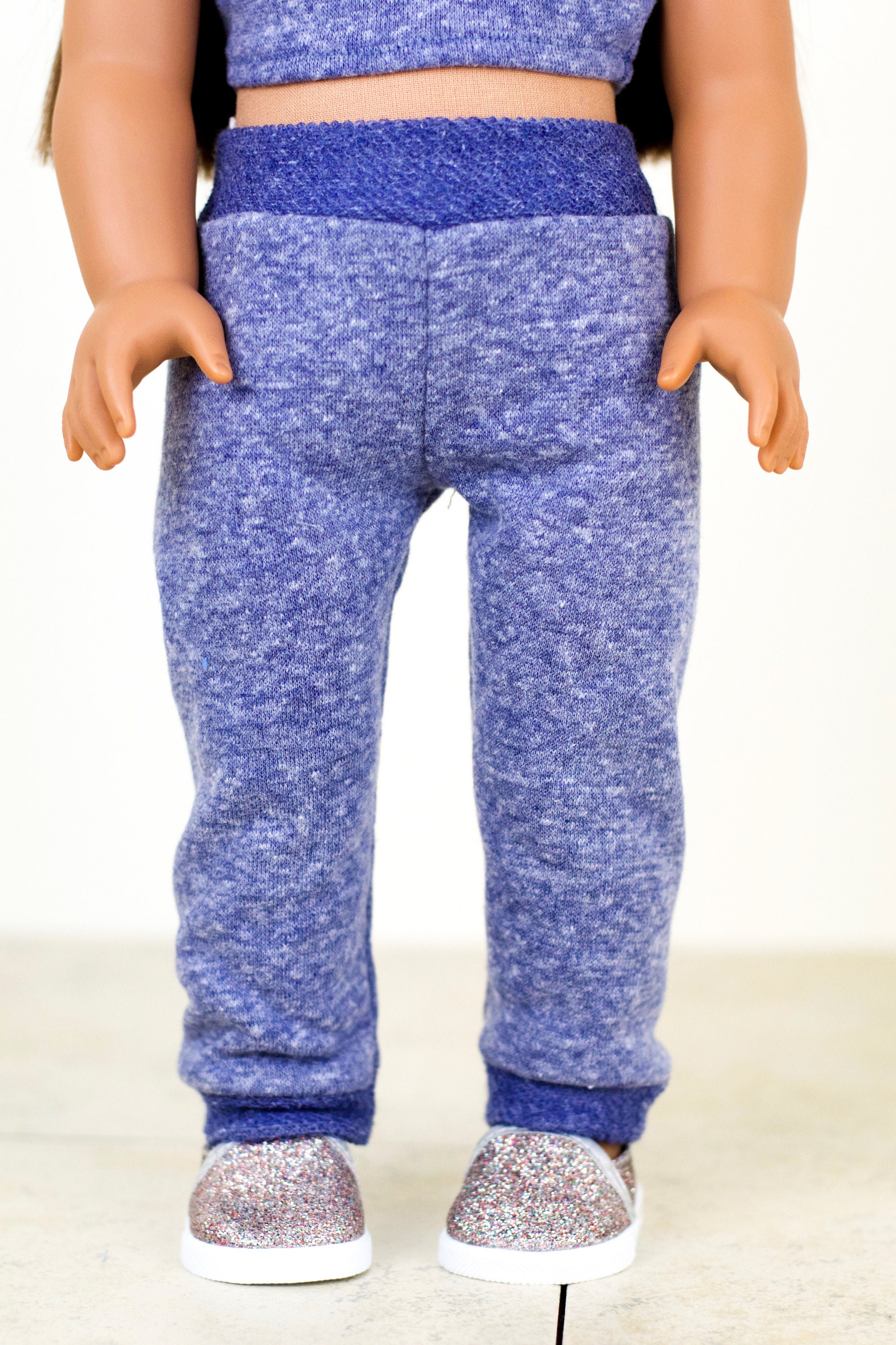 Sweatpants WITHOUT pockets 18 inch doll clothes