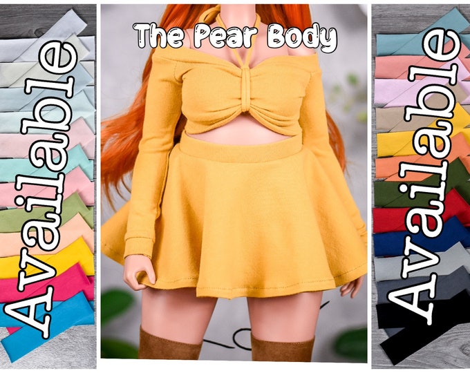 PREORDER Pear body Skater Skirt  for bjd 1/3 scale doll like Smart Doll pear body