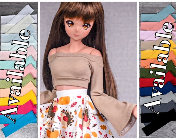 PREORDER Bell Boat Neck top for bjd 1/3 scale doll like Smart Doll