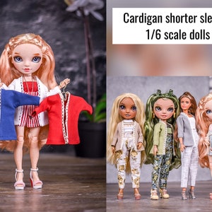 Cardigan  for 1/6 scale doll clothes to fit RH dolls or other similar 1/6 fashion doll clothes.