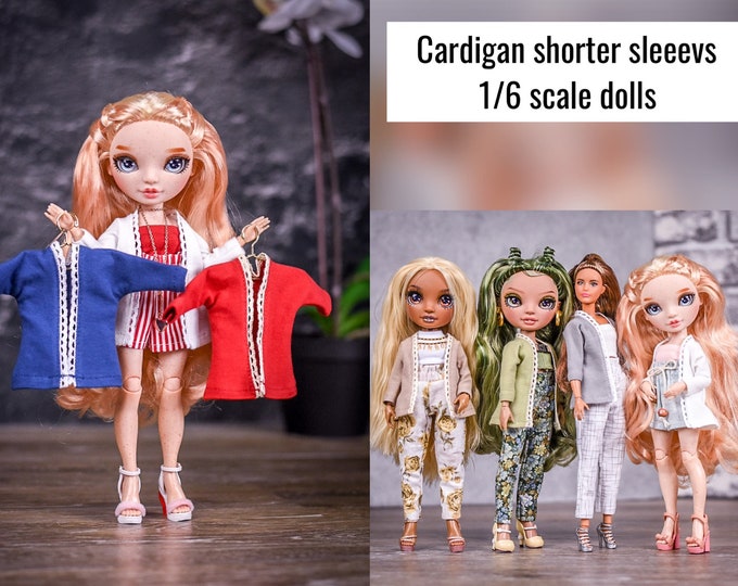 Cardigan  for 1/6 scale doll clothes to fit RH dolls or other similar 1/6 fashion doll clothes.