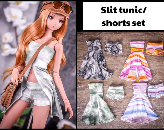 Slit tunic set for bjd 1/3 scale doll like Smart Doll