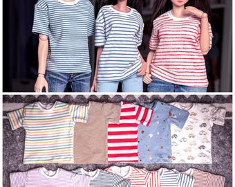 One Size tee  to fit both CLASSIC and PEAR Smart Doll or similar bjd 1/3 scale doll like Smart Doll clothes