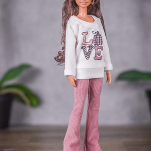 PREORDER Corduroy pants for 1/6 scale doll clothes to fit Poppy Parker or other similar 1/6 fashion doll clothes. image 2