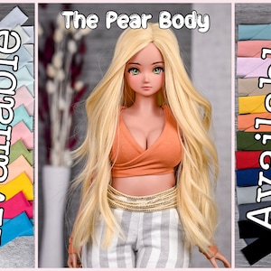 FÖRBESTÄLL VersiTie topp passform päronkropp för bjd 1/3 skala docka som Smart Doll päronkropp