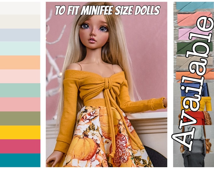 PREORDER tie off shoulder Basics Collection  to fit 1/4 scale doll such Minifee doll