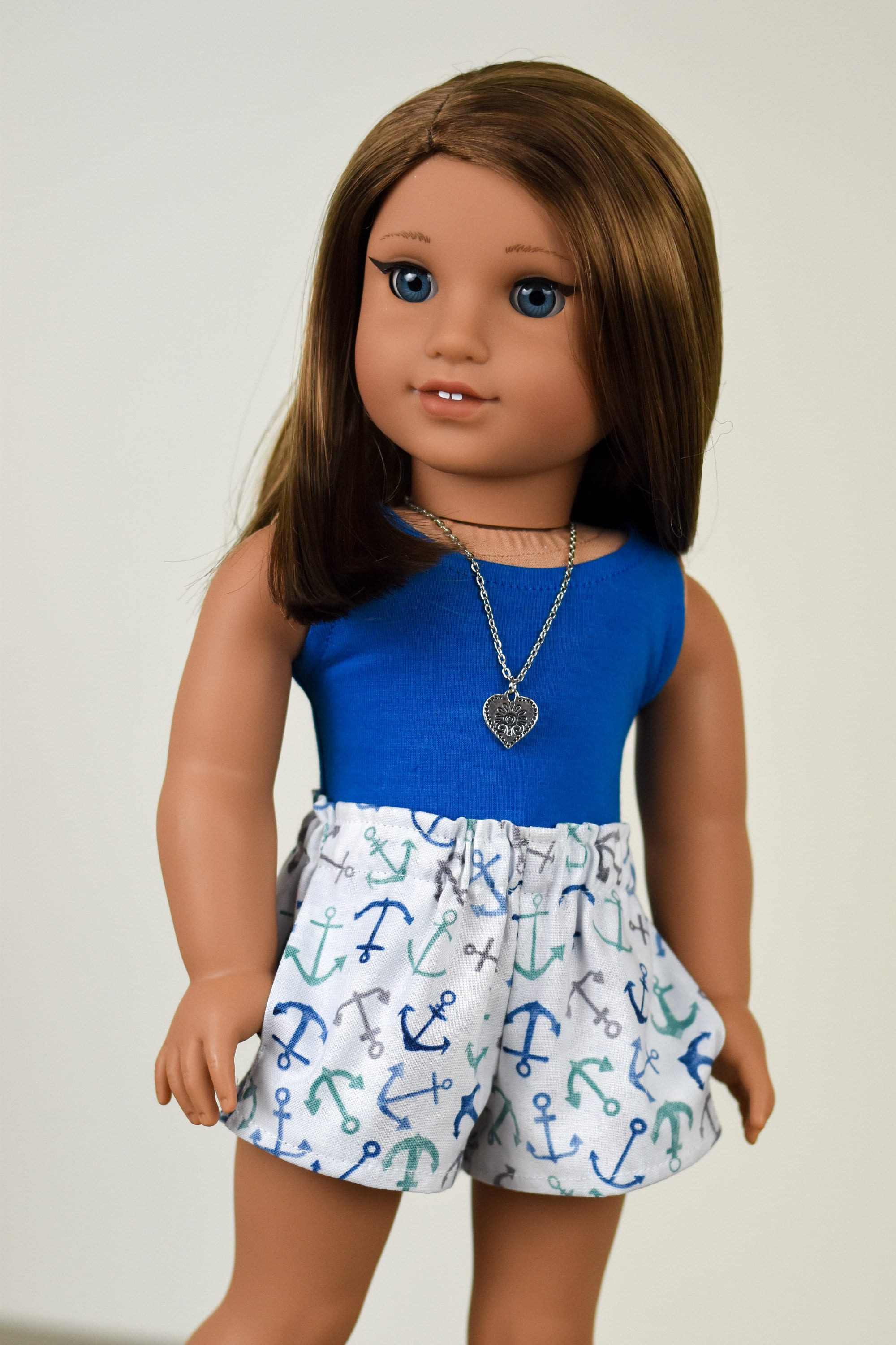 Tank top 18 inch doll clothes EliteDollWorld EDW colbat blue