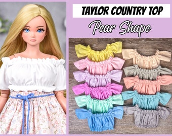 PREORDER Taylor Country Top fit Pear body  for bjd 1/3 scale doll like Smart Doll pear body
