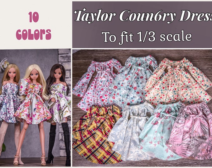 Classic Taylor Country Dress Clothes to fit smart doll for  bjd 1/3 scale doll