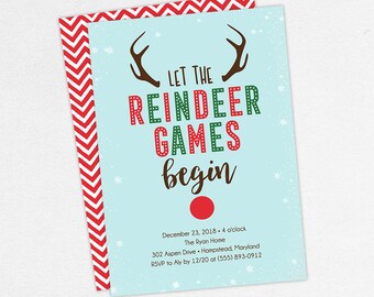 funny christmas party invitations etsy
