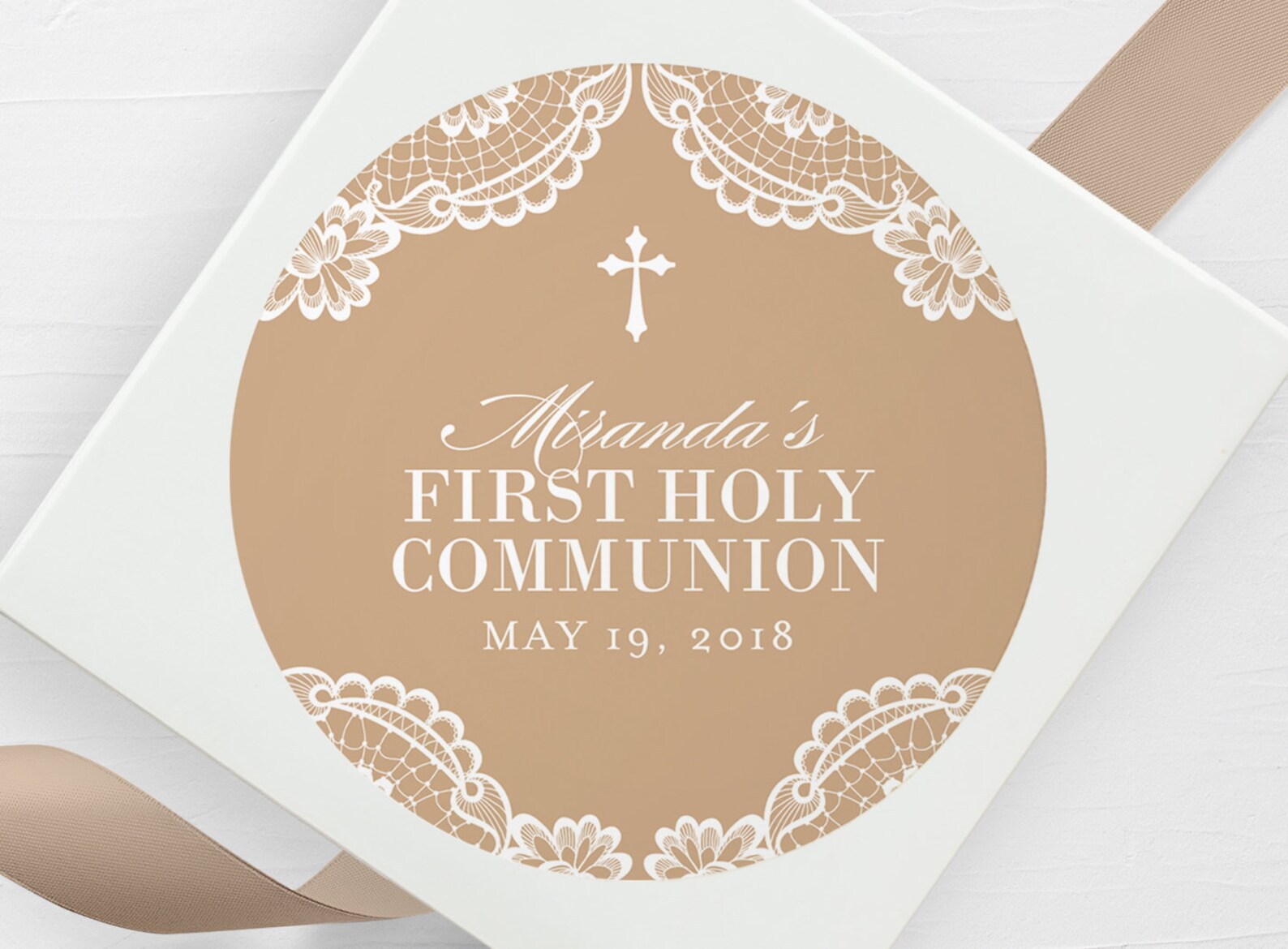 First Communion Favor Labels First Communion Stickers Etsy