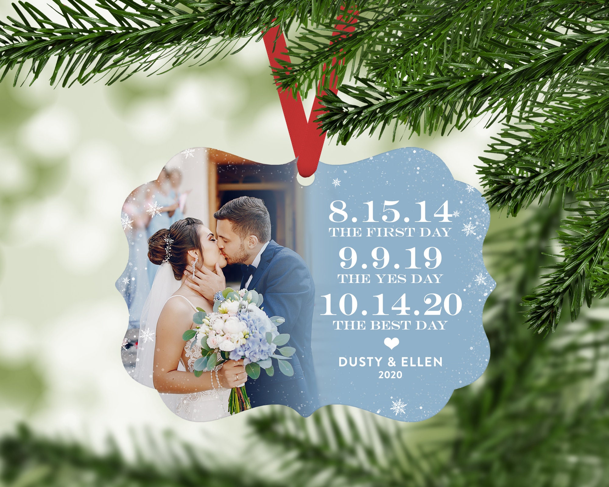 Christmas Gifts for Couple Newlywed Christmas Ornament Etsy