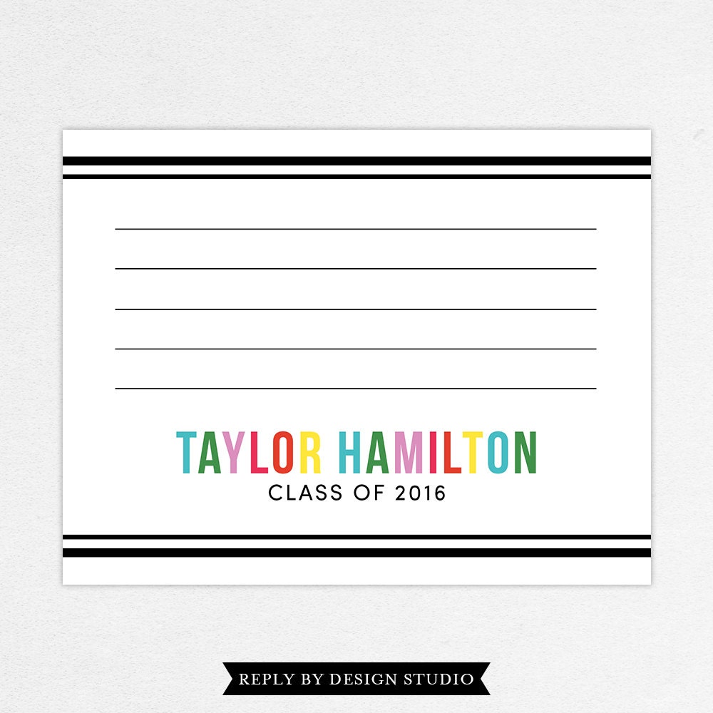 graduation thank you card photo graduation thank you etsy