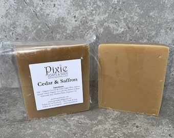 Cedar and Saffron Cold Process Soap