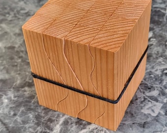 Rompecabezas de bloques de madera, rompecabezas de cubo 3D, rompecabezas Montessori de madera, rompecabezas de escritorio de oficina, rompecabezas para el cerebro