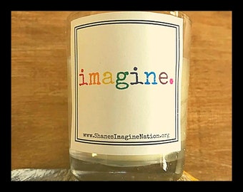 Imagine Motive Votive - Hand Poured Premium Wax Glass Votive Candle