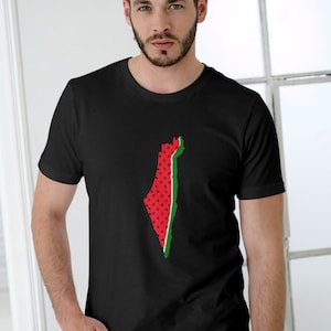 Palestina sandía mapa camiseta, خريطة فلسطين بطيخ sudaderas, sudadera con capucha unisex, bolso de mano, sandía de la libertad, Palestina libre, Gaza, Ramadán