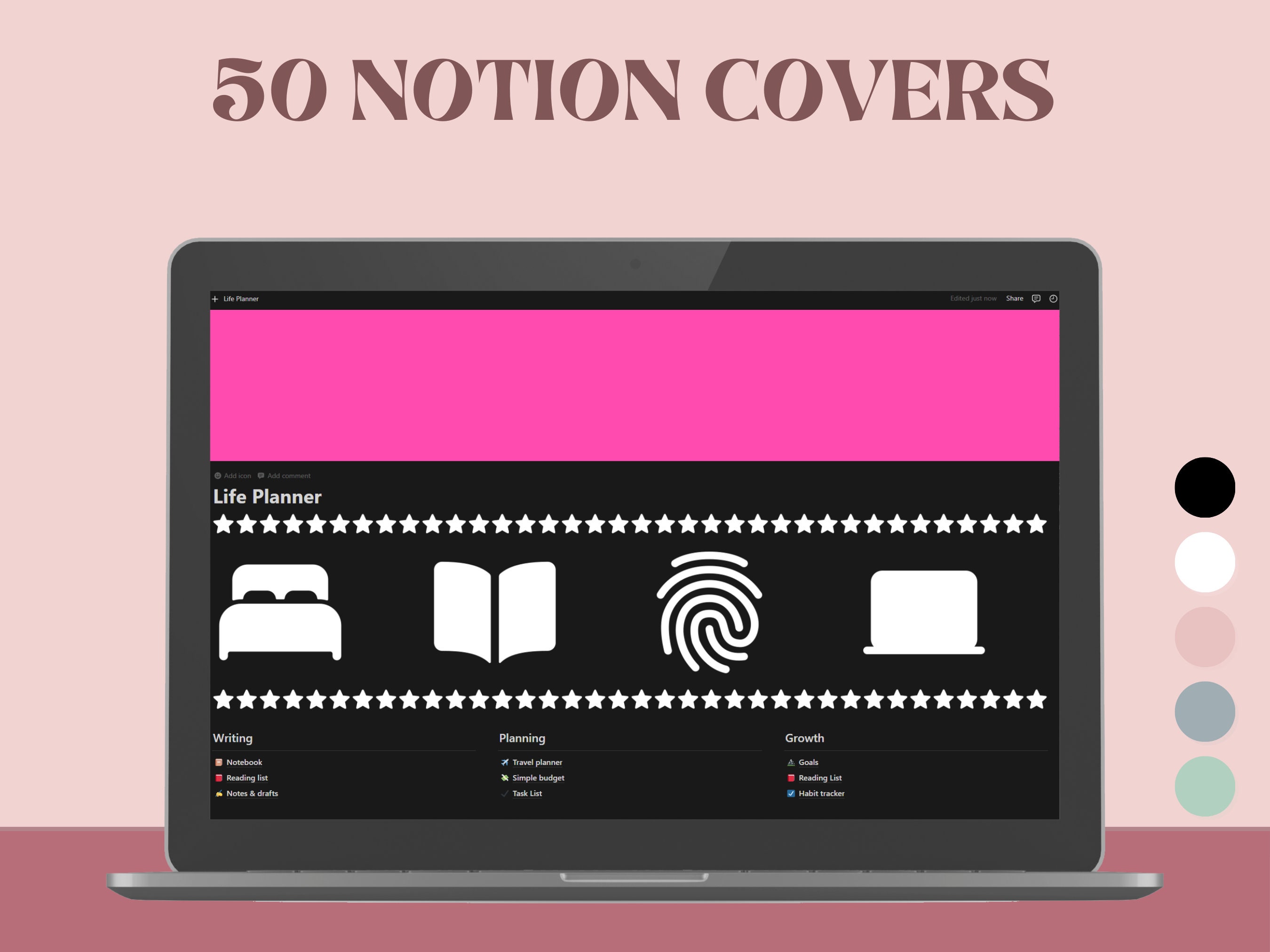 Pastel Notion Covers Template / Notion Aesthetic Covers for Notion ...