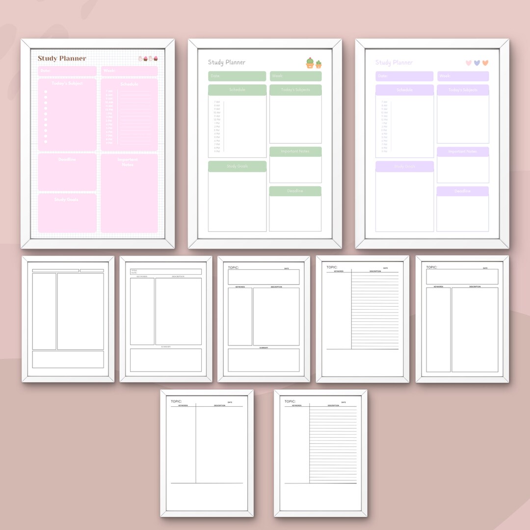 Printable Cornell Note-taking Template: College Study Resources (PDF ...