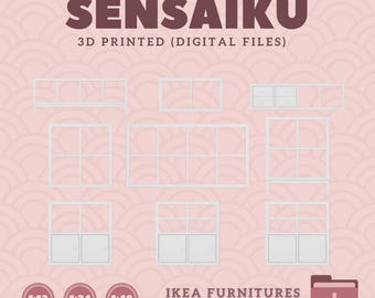 Miniature Replica KALLAX Furniture Series - IKEA (1:12,24,48) - 3D Print Instant Download