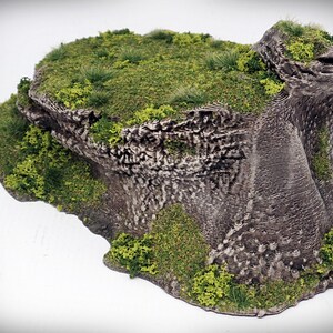 Dynamic Hills Lookout Wargame Terrain Miniature Wargaming, tabletop RPG D&D AOS rock formation scatter terrain, scenery image 2