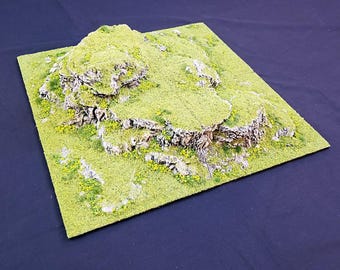 Rugged Hills Design Master Tiles - Dornan's Hill – Wargame Terrain - Miniature Wargaming - tabletop RPG D&D AOS scatter terrain, scenery