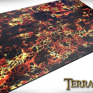 Inferno Gaming Mat - 4 sizes - Digital Download - Wargame Terrain, tabletop RPG D&D AOS scatter terrain, scenery