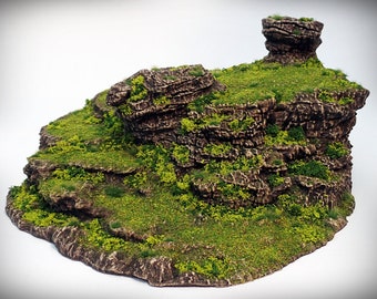 Dynamic Hills - &quot;Stepped Spiral&quot; - Wargame Terrain - Miniature Wargaming, tabletop RPG D&D AOS rock formation scatter terrain, scenery