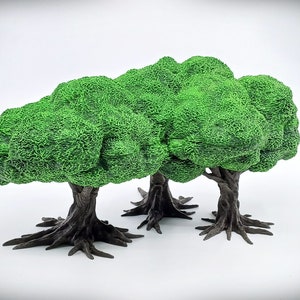 Copse A-Playable Deciduous Trees-Wargame Terrain Miniature Wargaming tabletop RPG D&D AOS rock formation scatter terrain scenery 3D printing