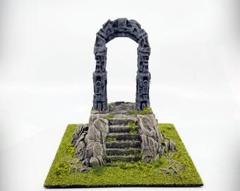 Rugged Hills Design Master Tiles - Ominous Gateway – Wargame Terrain- Miniature- tabletop RPG D&D AOS scatter terrain, scenery