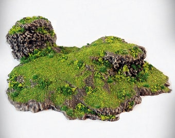 Twins OC STL File -Dynamic Hills -Wargame Miniature Wargaming tabletop RPG D&D AoS rock formation scatter terrain scenery 3D printing