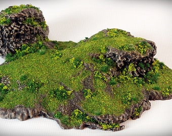 Dynamic Hills - "Twins- Outcropping" - Wargame Terrain - Miniature Wargaming, tabletop RPG D&D AOS rock formation scatter terrain, scenery