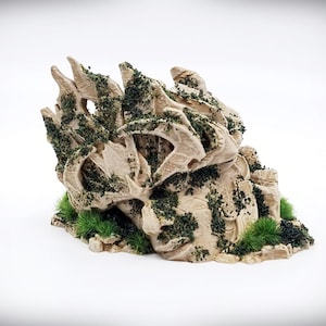 Ancient Ruins - &quot;Ruined Statue Head&quot; – Wargame Terrain - Miniature Wargaming - tabletop RPG D&D AOS scatter terrain, scenery