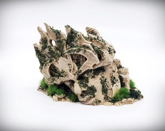 Ancient Ruins - &quot;Ruined Statue Head&quot; – Wargame Terrain - Miniature Wargaming - tabletop RPG D&D AOS scatter terrain, scenery