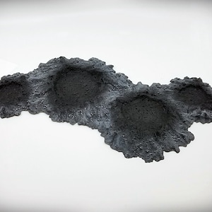Blast Craters - &quot;Quad Crater C&quot; – Wargame Terrain - Miniature Wargaming, tabletop RPG D&D AOS scatter terrain, scenery