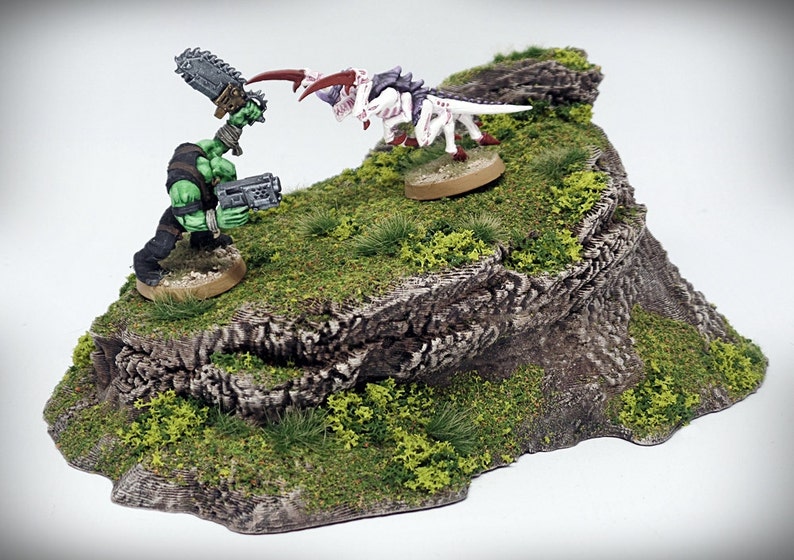 Dynamic Hills Lookout Wargame Terrain Miniature Wargaming, tabletop RPG D&D AOS rock formation scatter terrain, scenery image 1