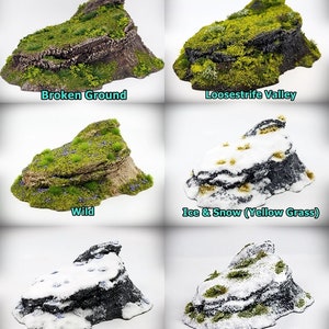 Dynamic Hills Lookout Wargame Terrain Miniature Wargaming, tabletop RPG D&D AOS rock formation scatter terrain, scenery image 5