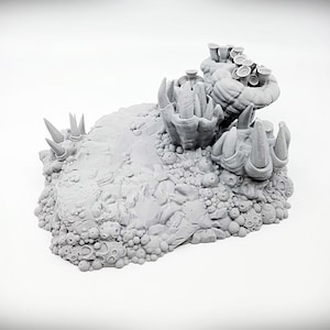 Plaguelands - "Plague Outcropping A" - Wargame Terrain - Miniature Wargaming, RPG de mesa D&D AOS terreno de dispersão de formação rochosa, cenário