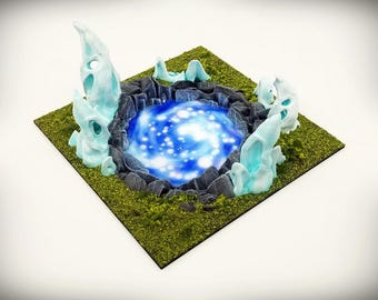 Rugged Hills Design Master Tiles - Mystic Pool with Ghost Stones – Wargame Terrain- Miniature- tabletop RPG D&D AOS scatter terrain, scenery