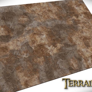 Scrubland Gaming Mat - 4 sizes - Digital Download - Wargame Terrain, tabletop RPG D&D AOS scatter terrain, scenery