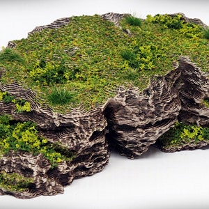 Dynamic Hills - &quot;Flat Top&quot; - Wargame Terrain - Miniature Wargaming, tabletop RPG D&D AOS rock formation scatter terrain, scenery
