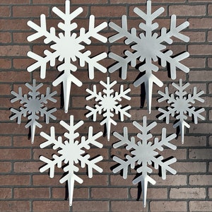 Christmas Snowflake Yard Art and Wall Hanger Bild 6