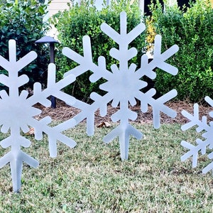 Christmas Snowflake Yard Art and Wall Hanger Bild 3