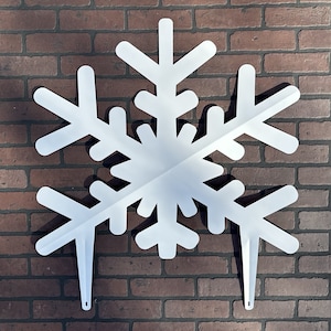 Christmas Snowflake Yard Art and Wall Hanger Bild 8