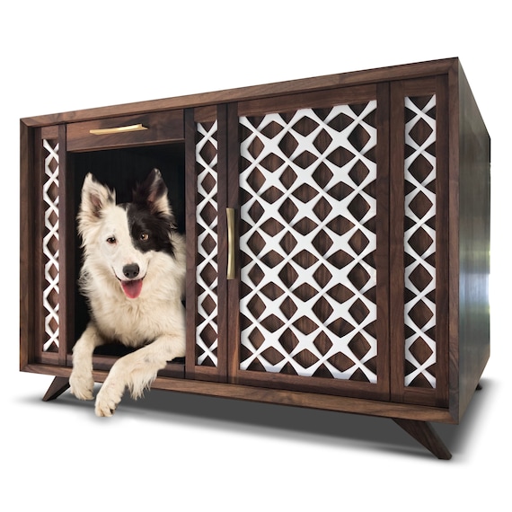 mid century dog crate