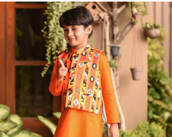 Pakistani Boys Shalwar Kameez Vest Etsy