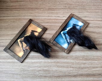 Miniature 1:12 scale 3D painting for a dollhouse, inspired by a horror film, Dollhouse decorations
