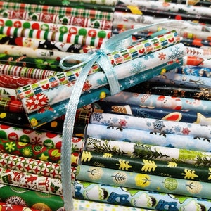 Carta da regalo natalizia in miniatura 1:12 set da 7 pezzi, Natale per casa delle bambole, Accessori natalizi per confezioni regalo per case delle bambole
