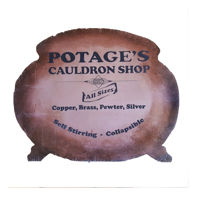 Potages Cauldron Shop Customizable Sign | Etsy