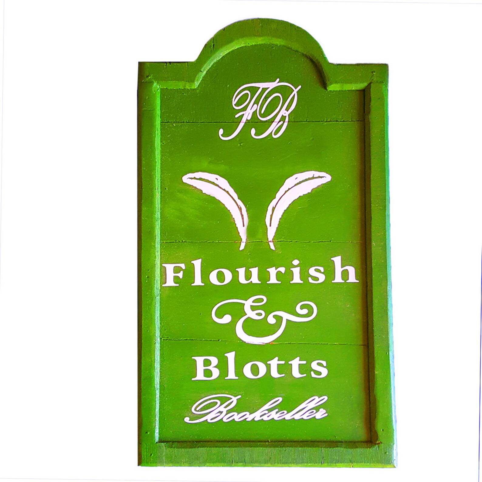 Flourish and Blotts Customizable Sign | Etsy
